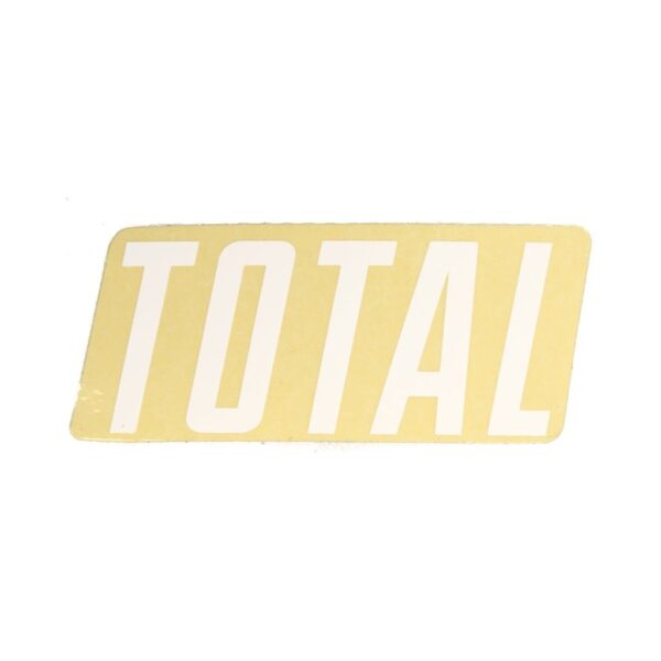 Total BMX New Style Logo Sticker White